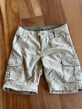 Rei Girls Hiking Cargo Shorts Beige Adjustable Elastic Waist S 6/7 READ 