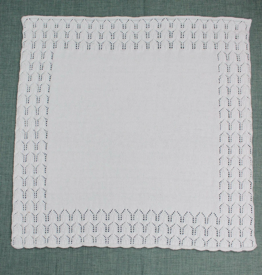 Knitting Pattern for Babies Shawl, Baby Afghan Pattern, Double Knitting, KP580 - Image 4 of 4