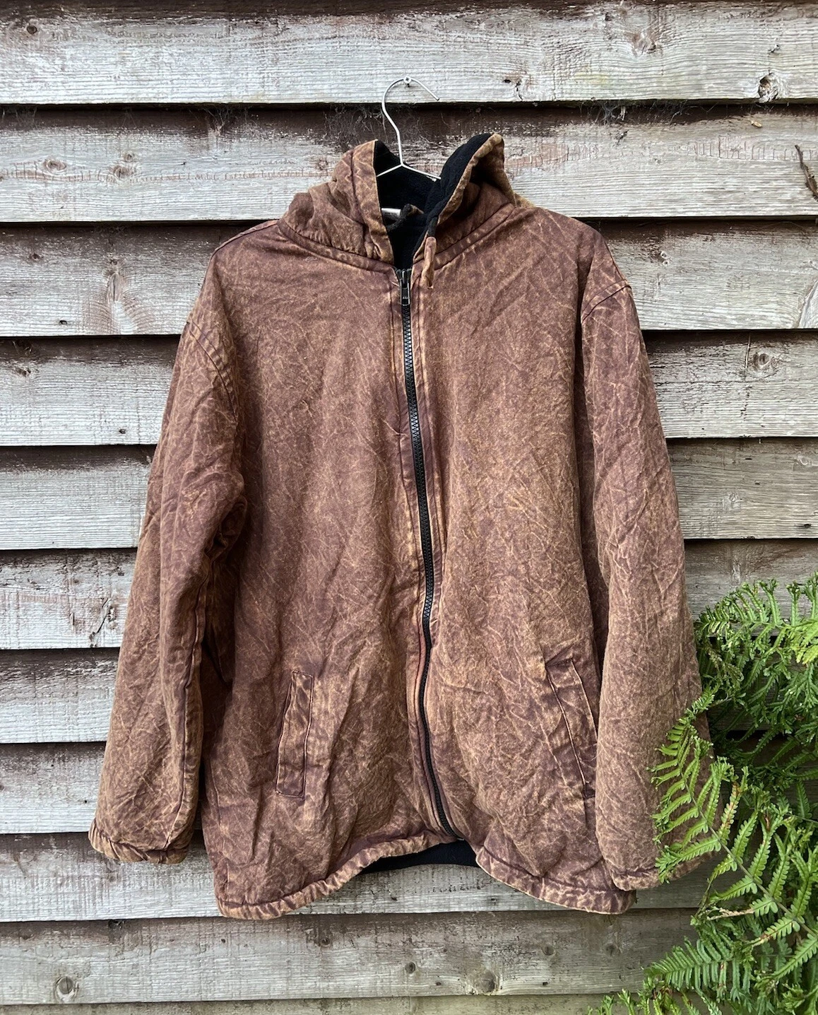 Light Brown Unisex Stonewashed Cotton Fleece Inner Hoodie Jacket
Opens in a new window or tab