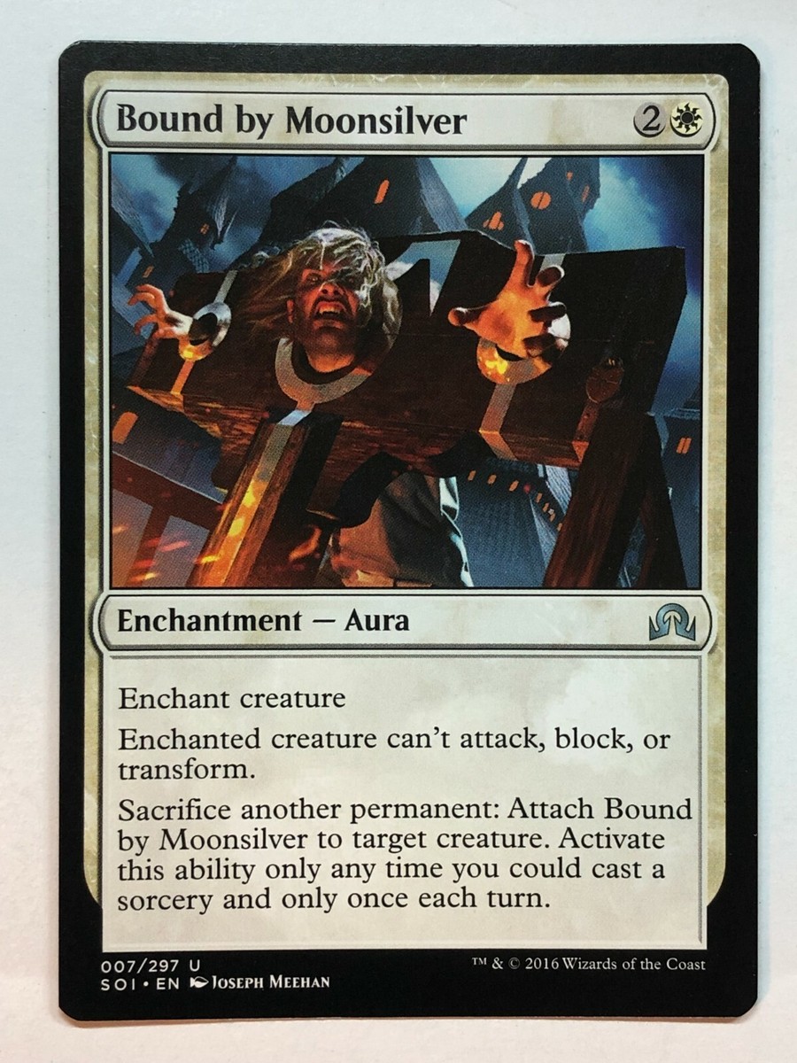 Bound-by-Moonsilver 2x FOIL SOI MTG Shadows Over Innistrad Uncommon MINT white Bound-by-Moonsilver 2x FOIL SOI MTG Shadows Over Innistrad Uncommon MINT white