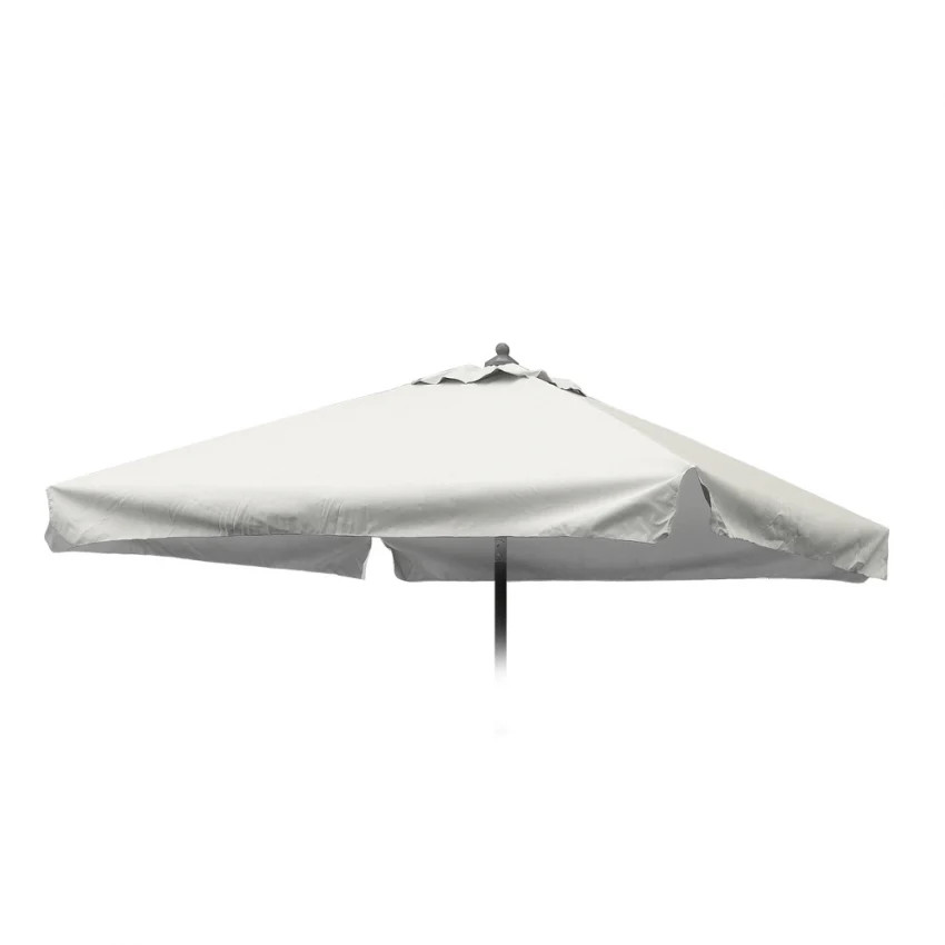 Toile de remplacement pour parasol de jardin 2x2 carré Plutone gris