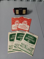 Tru-Vue Slide Viewer With 5 3D Slides 2 Yosemite Pikes Peak Black Hill Lake Lou