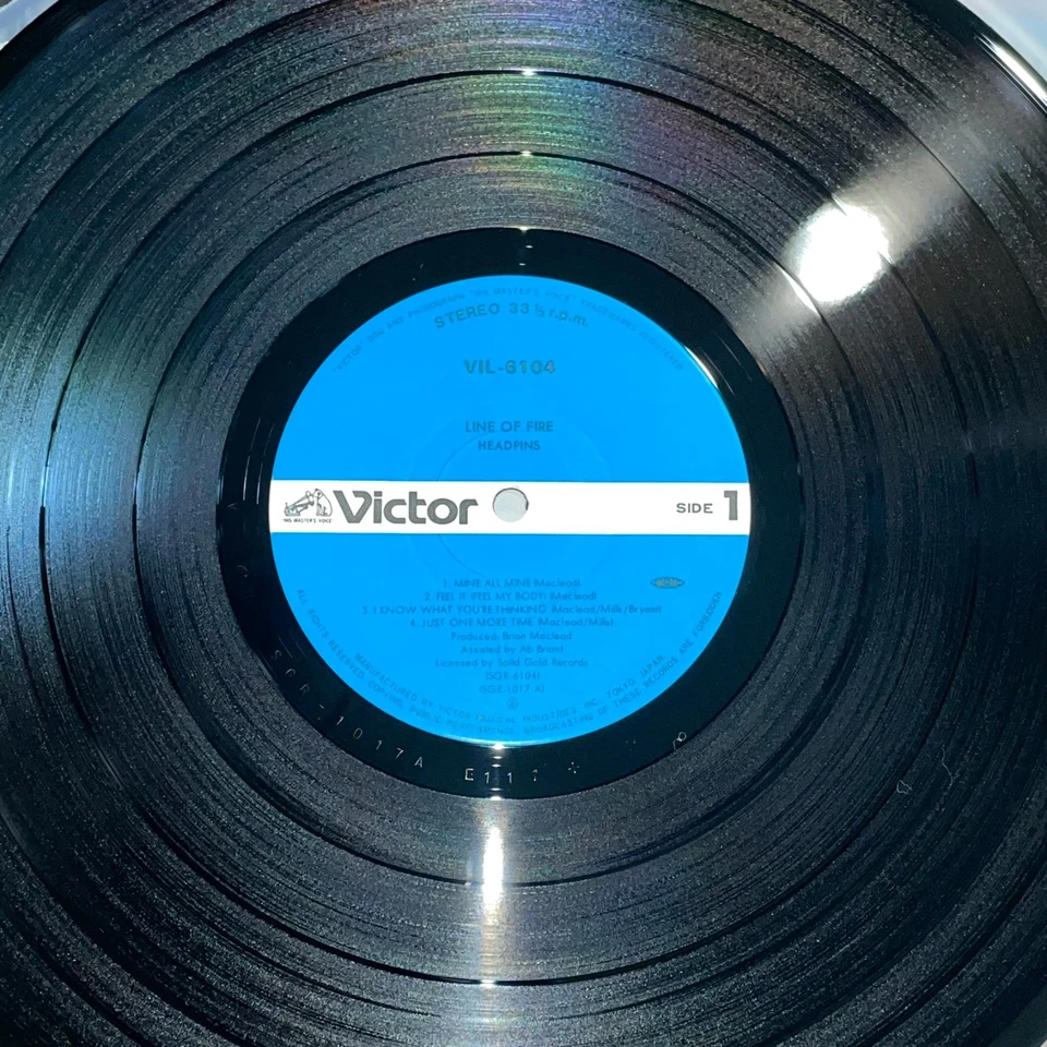 HEADPINS - Line of Fire 1984 Original Japanese Vinyl Pressing w/OBI & Lyric EX+ - Image 2 of 4