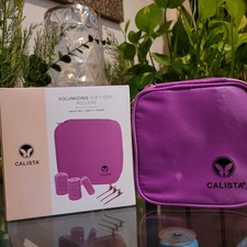 Calista Volumizing Soft Grip Rollers Curlers Blowout Clips Case Short Pixie Set