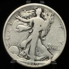 1919 US Walking Liberty Half Dollar 50C Silver Coin