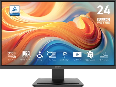 MSI PRO MP243L E14 24-inch IPS 1920 x 1080 (FHD) Gaming Office Monitor, 144Hz, A