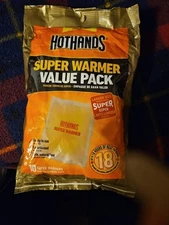 HotHands Body & Hand Super Warmers Lasts 18 Hours Per Warmer 10 Pack New