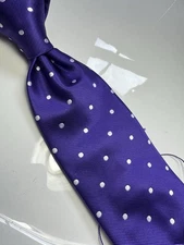 NWT VERSE 9 MULTI COLOR POLKA DOTS STYLE PRINT SILK DESIGNS NECK TIE & HANKY