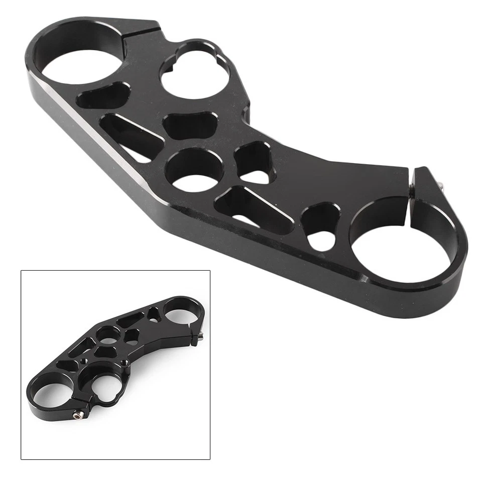 Triple Tree Front End Upper Top Clamp Fits for Suzuki GSXR 1000 K7 Black - Image 2 of 4