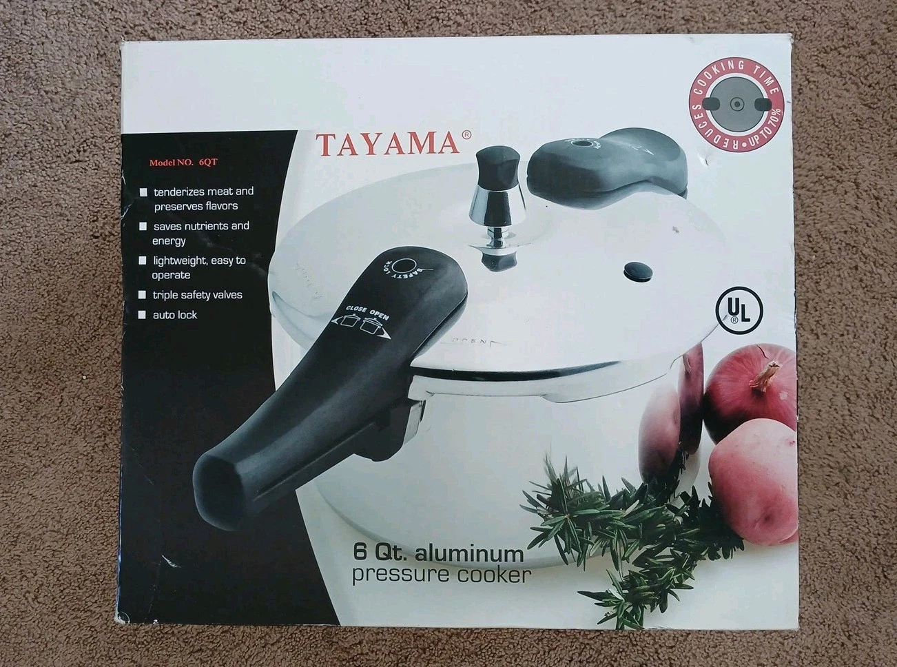NEW Aluminum Pressure Cooker 6 qt TAMAYA ☆ Rice Cooker