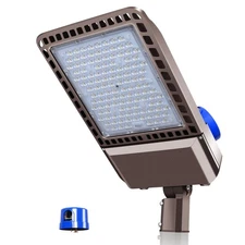 45000LM LED Parking Lot Light 300W 150LM/W led Shoebox Dusk to Dawn Outdoor F...