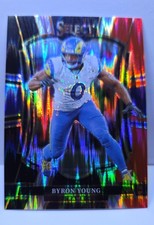 2025 Panini Select - Premier Level Byron Young #121 Red & Blue Shock Prizm