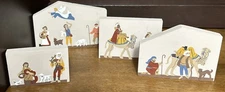 1994 The Cat's Meow Nativity/Manger Shelf-Sitting Scene - 4 Add-on Pieces