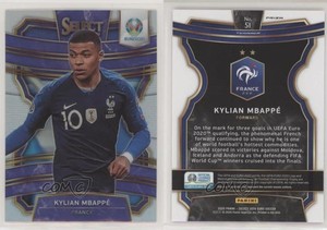 2020 Panini Select UEFA Euro Preview Silver Prizm Kylian Mbappe Mbappé #51