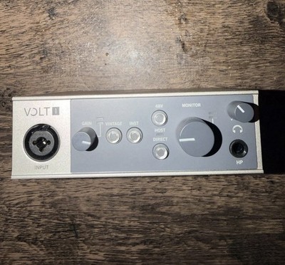 Universal Audio Volt 1 USB-C Audio Interface MIDI Tested Working Condition