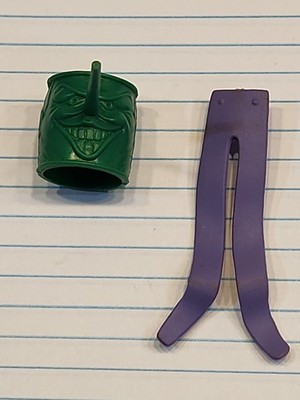 1984 Kenner DC Super Powers Joker ''coat tails'' + ''Madcap Mallet'' accessory