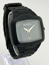 Nixon The Rubber Player Black Square Dial Quartz Japan Movt