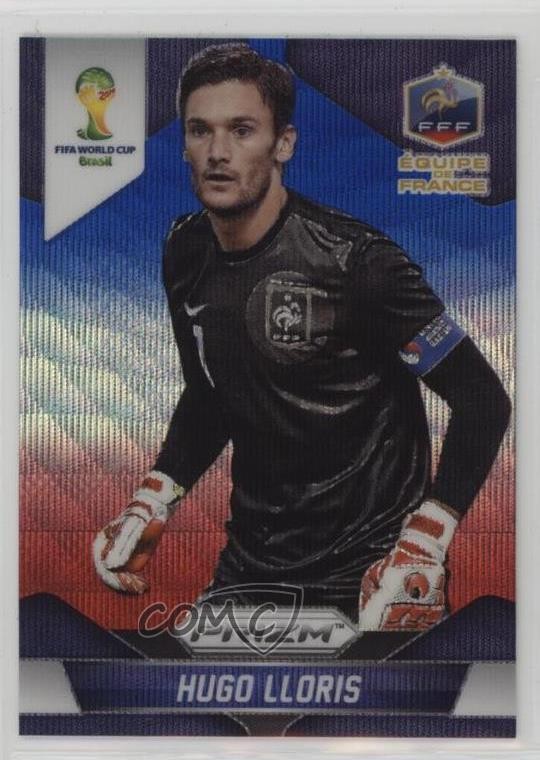 2014 Panini Prizm World Cup Blue & Red Wave Prizm Hugo Lloris #75 0nr3