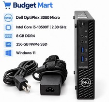 Dell OptiPlex 3080 Micro i5-10500T 8GB RAM 256GB NVMe SSD Win 11 Pro