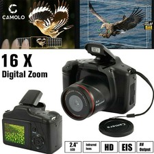 16MP Digital Camera With 3" LCD, 16X Zoom 1080P HD, Includes 64GB SD Card
