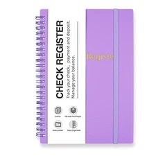 Check Registers for Personal Checkbook, Double Spiral Check Register Book, 