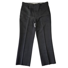 Vintage All Seasons Comfort Action Mens Black Dress Pants 36x30 USA Talon Zip
