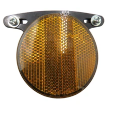 Vintage Cateye Spoke Reflector RR-250-WU-2 Yellow / Amber  Spoke Clips Japan