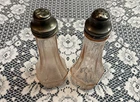 Rose of Sharon Dep. Salt & Pepper Shakers... Pink... Federal Glass... 1935-39