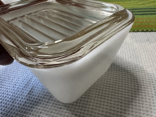 Vtg Pyrex Turquoise Amish Butterprint Refrigerator Dish Set of 4 (8-Pcs.) (C) - Picture 7 of 22