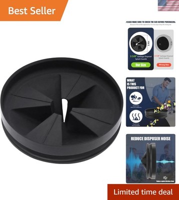 Efficient 3 3/8  Garbage Disposal Splash Guard - Removable Baffle Accessory