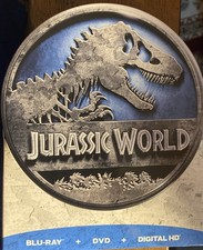 Jurassic World Blu-ray/DVD Target Exclusive Tin Movie 2015 No Digital