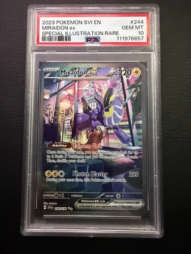 Miraidon ex 244/198 SV01: Scarlet & Violet Base Set Holo PSA 10