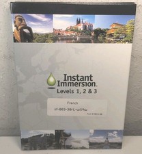 Instant Immersion Levels 1-3 French Learning Language Audio CD/DVD Set B165