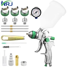 Hvlp Spray Gun Set Gravity Feed Air Spray Gun W/1.4/1.7/2.0mm Nozzle Wall Repair