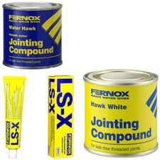 Fernox Hawk White Pipe Jointing Compound Leak Free Joints 200g, LS-X , WATER HA