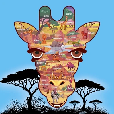 Magnets Brossard Savane 2026 - Tête de la Girafe - Au choix, à l'unité