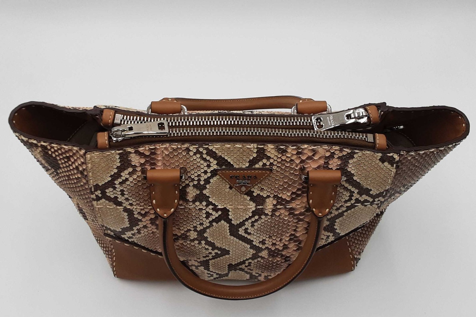 Prada Python And Leather Tote Bag Sd0126ezxdu - image 6