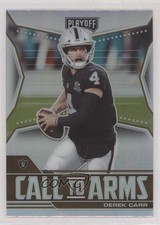2021 Panini Playoff Call to Arms Silver Prizm Derek Carr #CA-DCA 0z8z