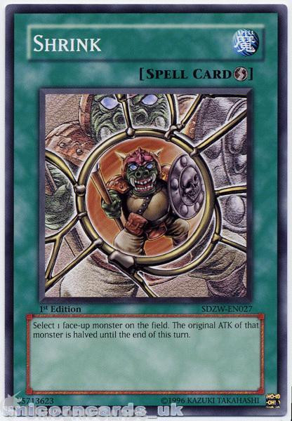 SDZW-EN027 Shrink 1st Edition Mint YuGiOh Card