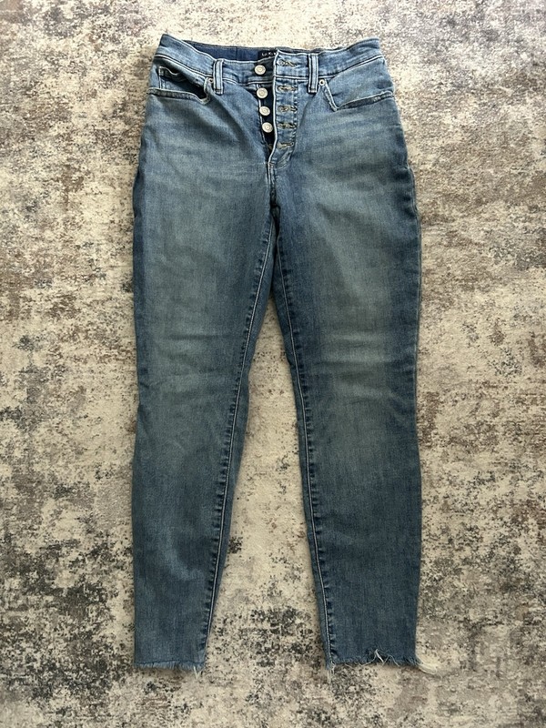 Lucky Brand Bridgette Women's High Rise Skinny Jeans Size 6/28 Ankle Button Fly