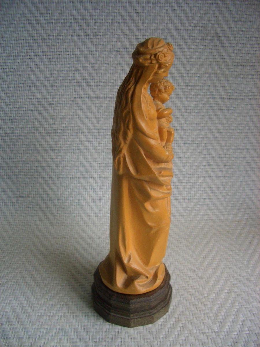 Maria mit Kind Skulptur Lindenholz geschnitzte Madonna