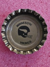 RARE NOS 1973 Coke NFL Minnesota  Vikings Cap coca cola NOT CROWNED 53 Year Old