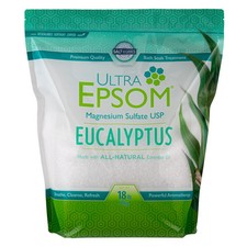 Saltworks Ultra Epsom Eucalyptus Bath Salts, 18 lb Bag - Magnesium Sulfate