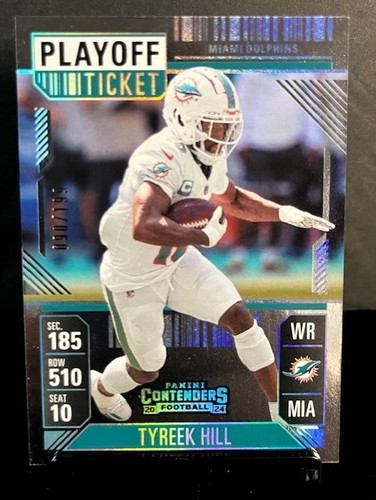 2024 Contenders Playoff Ticket #62 Tyreek Hill 90/199 Dolphins
