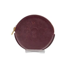 Cartier Coin Case Leather Women's L3000111 Scratched