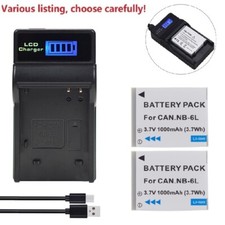 NB-6L Battery or charger for Canon PowerShot SX280 HS, SX500 IS, SX510 SX520 HS