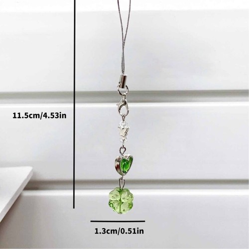 Good Luck Four Leaf Clovers Phone Accessory Sturdy Phone Chain Lanyard for Women - Zdjęcie 8 z 8
