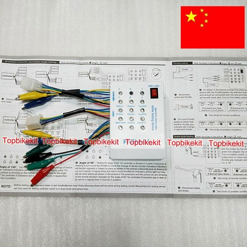 24V/36V/48V/60V Motor Controller Tester Ebike Brushless Controller Repair Tools - Picture 8 of 10