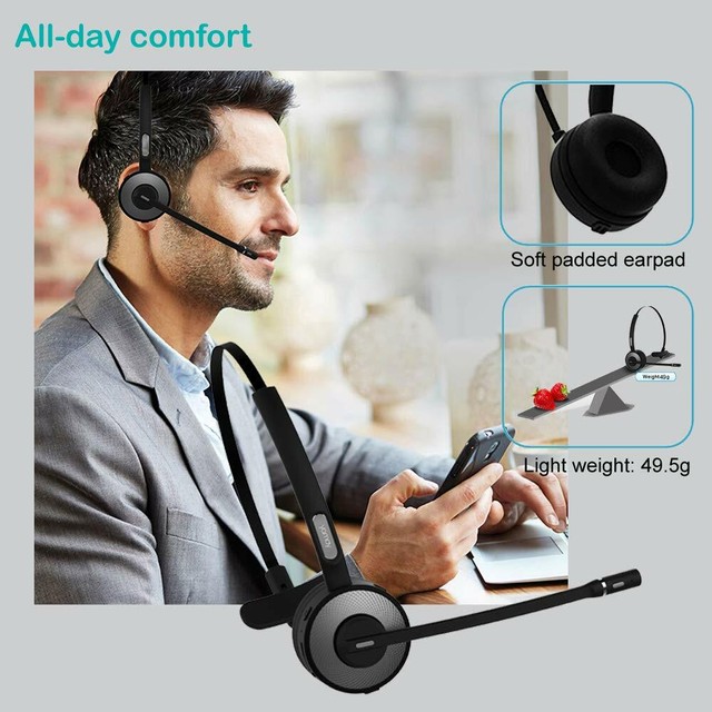 Wireless Blue Parrot Headset Truck Driver Noise Cancelling Bluetooth