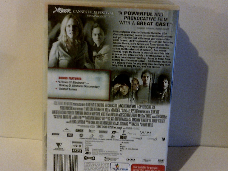 BLINDNESS USED REGION 4 EX RENTAL DVD eBay